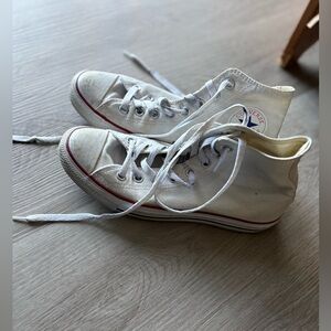 Converse White High-Top Sneakers